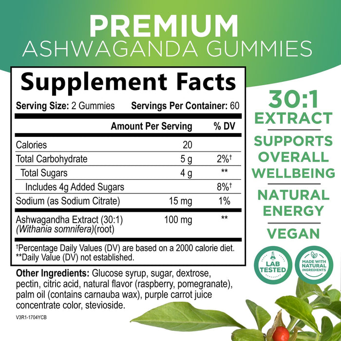 Ashwagandha Gummies – 3000mg – 120 Gummies