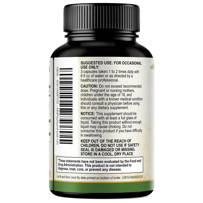 Psyllium Husk Fiber Supplement 2000mg, Natural Daily Soluble & Insoluble Fiber Pills, Psyllium Husk Powder Capsules Supports Digestion Colon Health & Regularity, Plant Based Supplement - 120 Capsules