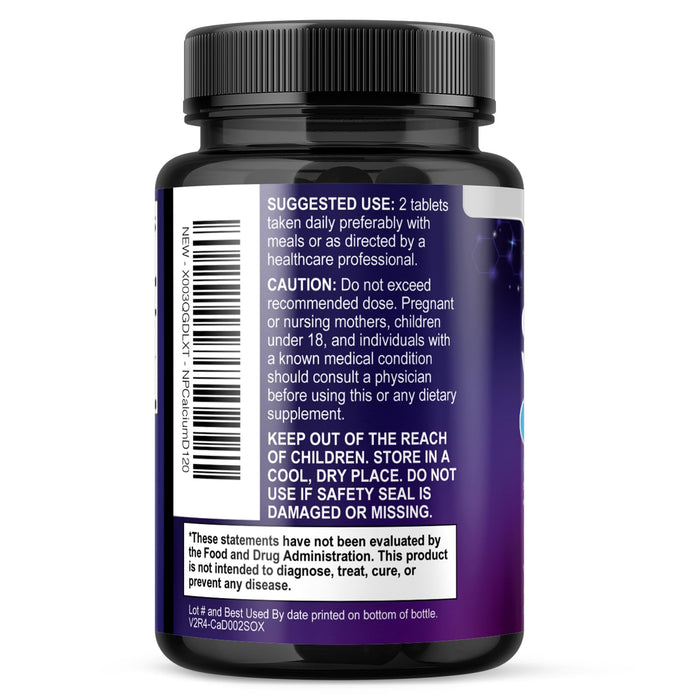 Calcium 1200 mg with Vitamin D3 (1600 IU), Calcium Supplement Vitamins, Bone, Teeth & Immune Health Support, Calcium Supplements with D for Women & Men, Nature's Absorbable Carbonate - 120 Tablets