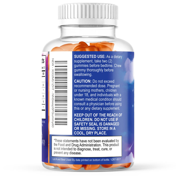 Melatonin Sleep Gummies Sugar Free - 6 mg Melatonin Sleep Gummies for Adults, Extra Strength Sleeping Gummy Supplements, Occasional Sleeping Support Supplement, 6mg Gomitas para Dormir - 60 Count