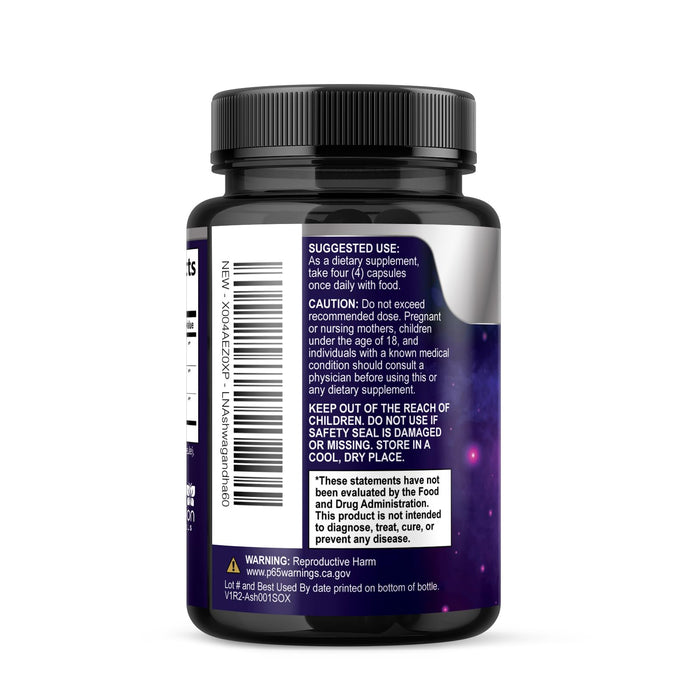 Ashwagandha Supplement 2100mg - Extra Strength Herbal Root Extract, Best Ashwagandha Supplements for Men & Women, Restore, Unwind, Calm Support Formula, Vegetarian, Non-GMO, Gluten-Free, 60 Capsules