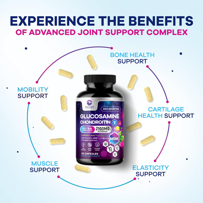 Glucosamine Chondroitin MSM Joint 2100mg – 60 Capsules