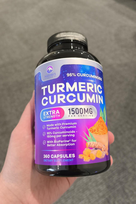 Turmeric Curcumin Supplement with BioPerine 95% Curcuminoids 1500mg with Black Pepper for Best Absorption - Best Natural Vegan Joint Support - Bottled in USA, Non-GMO, Organic Tumeric - 360 Capsules