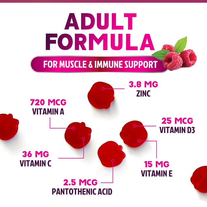 Multivitamin Gummies for Adults, Daily Gummy Vitamins & Minerals for Women & Men, Immune Support Gummy Multivitamins Supplement, Adult Multi VIT Vitamin with Vitamins A, C, D3, B12, Zinc, 120 Gummies