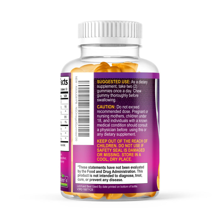 Omega 3 Fish Oil Gummies, Heart Healthy Omega 3 Gummy Supplement with High Absorption DHA & EPA, Extra Strength Joint & Brain Support, Delicious Orange Flavor Fish Oil Nature's Vitamin - 120 Gummies