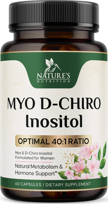 Myo-Inositol + D-Chiro Inositol 1025mg - 40:1 Ratio - 60 Capsules