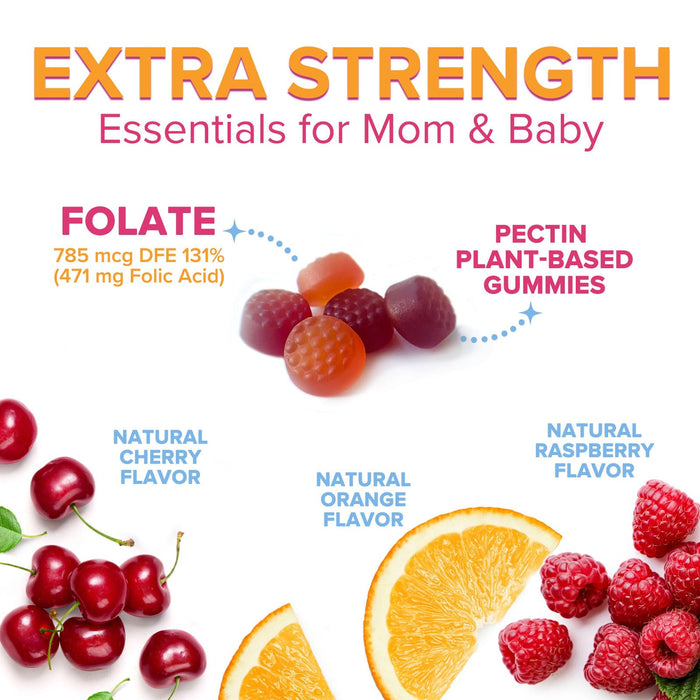 Folic Acid Gummies for Women 785 mcg – 60 Gummies