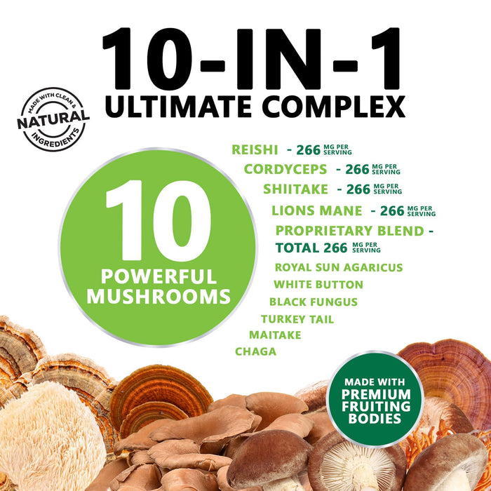 Mushroom Nootropic 1330mg – 120 Capsules