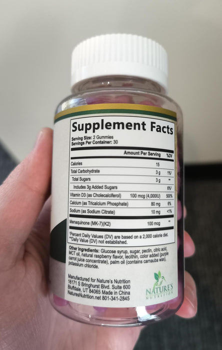 D3 K2 Gummies – 60 Gummies