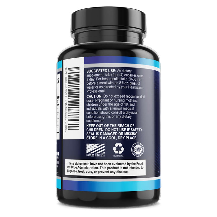 Extra Strength Nitric Oxide Supplement 3X Strength L Arginine, Citrulline Malate, AAKG, Beta Alanine - Premium Muscle Supporting Nitric Booster - Natural Energy & Heart Health Support - 180 Capsules