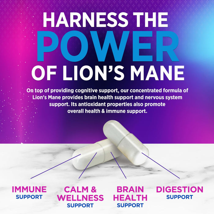 Lions Mane Mushroom – 120 Capsules
