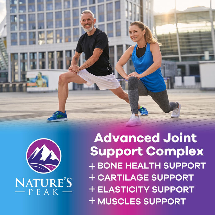 Glucosamine Chondroitin MSM Joint Supplement 2100mg - with Glucosamine Sulfate, Turmeric, Boswellia, Quercetin & Bromelain â€“ Nature's Extra Strength Flexibility, Mobility & Joint Support, 60 Capsules