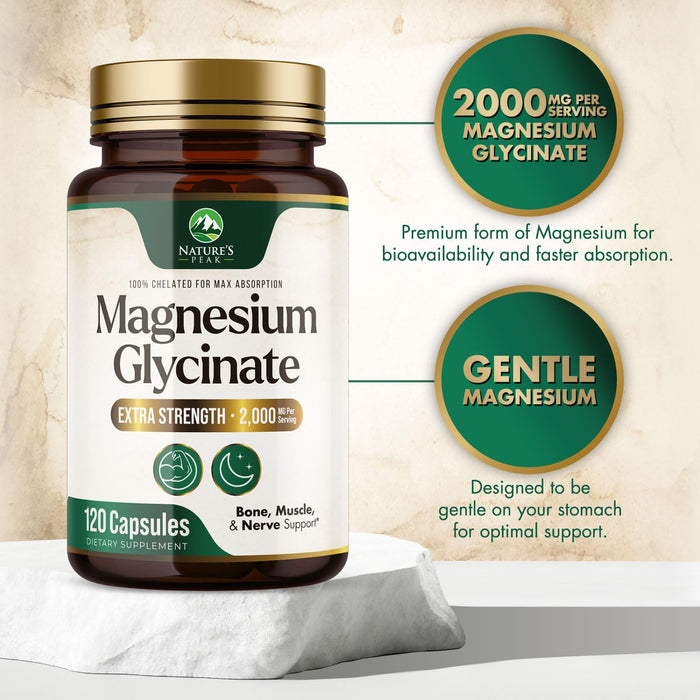 Magnesium Glycinate 500mg – 120 Tablets