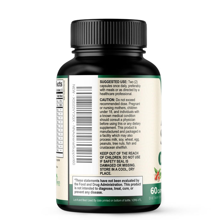 Adrenal Support Supplements Cortex Complex, Best Energy Supplement, Supports Cortisol Health & Energy Levels, Daily Ashwagandha for Women & Men, Supports Adrenal Fatigue & Immune System, 60 Capsules