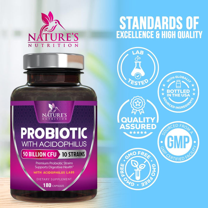 Probiotics 60 Billion CFU per Serving – 180 Capsules