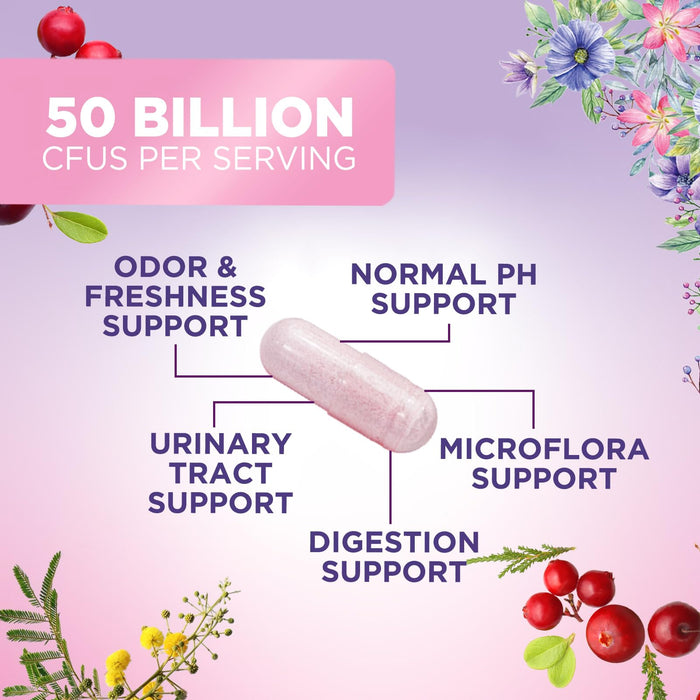 Probiotics for Women – 50 Billion CFU – 60 Capsules
