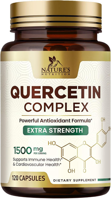 Quercetin 1000mg Per Serving – 120 Veggie Capsules