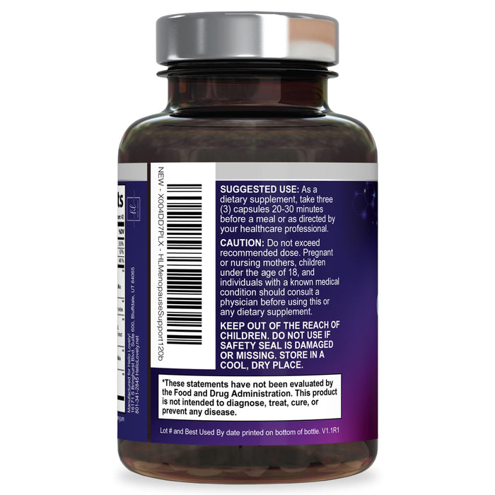 Menopause Supplements for Women - 8 Billion CFU Probiotics, Hot Flash, Night Sweats & Menopause Relief Probiotic for Vaginal, Digestive Health & Immune Support with Black Cohosh - 120 Capsules