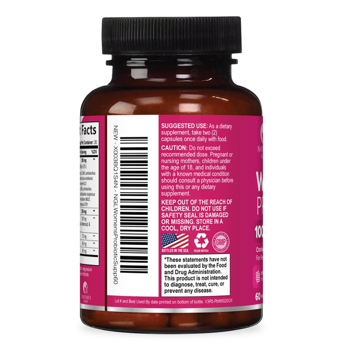 Probiotics For Women 50 Billion CFU - Women's Probiotic For Digestive Health 16 Unique Strains - Daily Vaginal PH Balance & Feminine Health Support, Womens Probiotic With Acidophilus - 60 Capsules