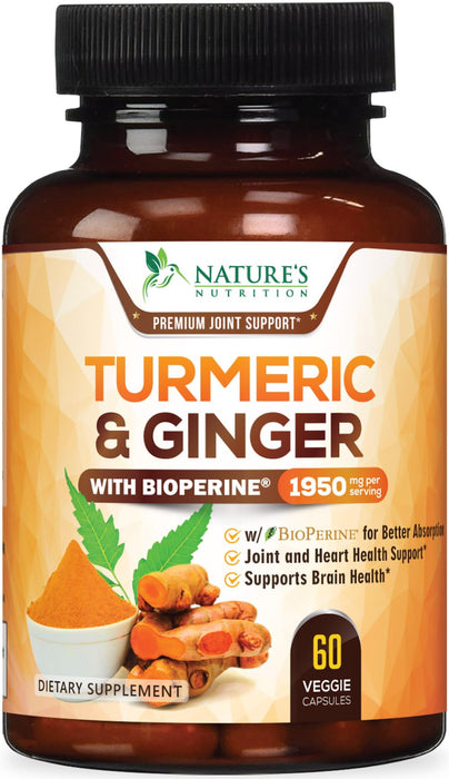 Turmeric Curcumin 1950mg – 60 Capsules
