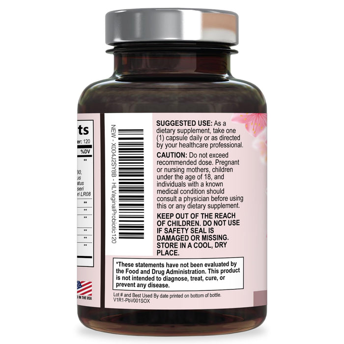 Vaginal Probiotics for Women - Vaginal PH Flora Feminine Health Balance Support - 50 Billion CFU Per Capsule, Odor Digestive Immune Support - Womens Probiotics Supplement with Cranberry - 120 Capsules