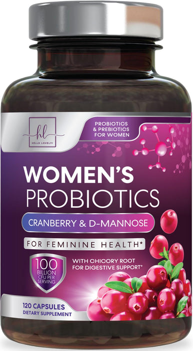 Probiotics for Women – 60 Billion CFU – 120 Capsules