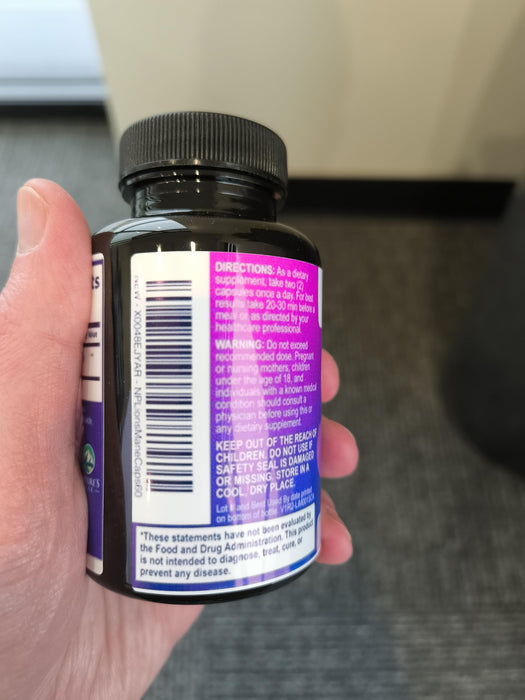 Lions Mane Mushroom Capsules 10,000mg - Lion’s Mane Supplement Capsules for Memory and Focus Support, Brain, Immune Health Support, Vegan, Bottled in USA, Lions Mane Mushroom Powder Extract, 60 Count