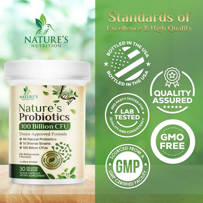 Probiotics for Women Capsules – 100 Billion CFU – 30 Capsules