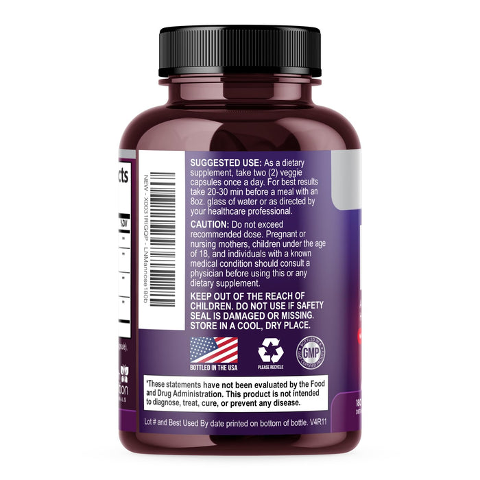 D-Mannose Supplement 1,000mg - with Cranberry, Hibiscus & Dandelion - Fast-Acting, Natural Urinary Tract & Bladder Support for Women & Men – Flush & Cleanse Impurities – Non-GMO, Vegan – 180 Capsules