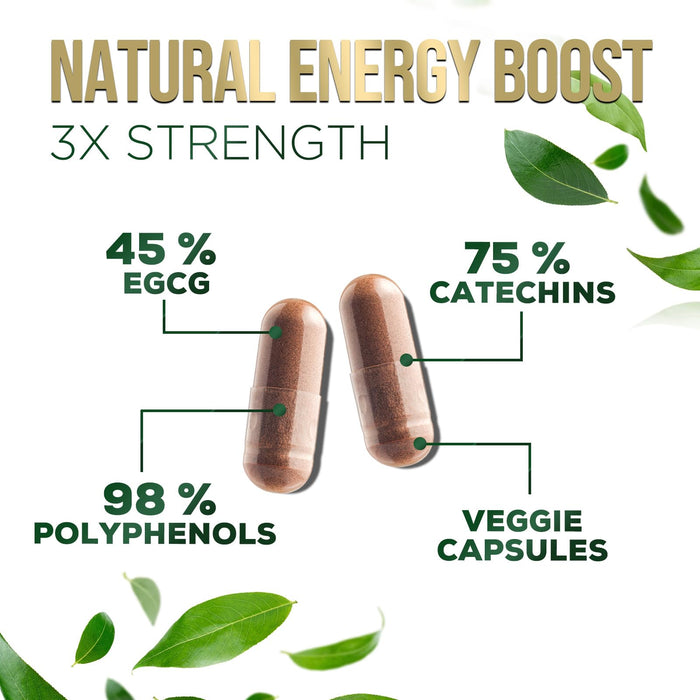 Green Tea Extract Capsules with EGCG – 1000mg – 60 Capsules