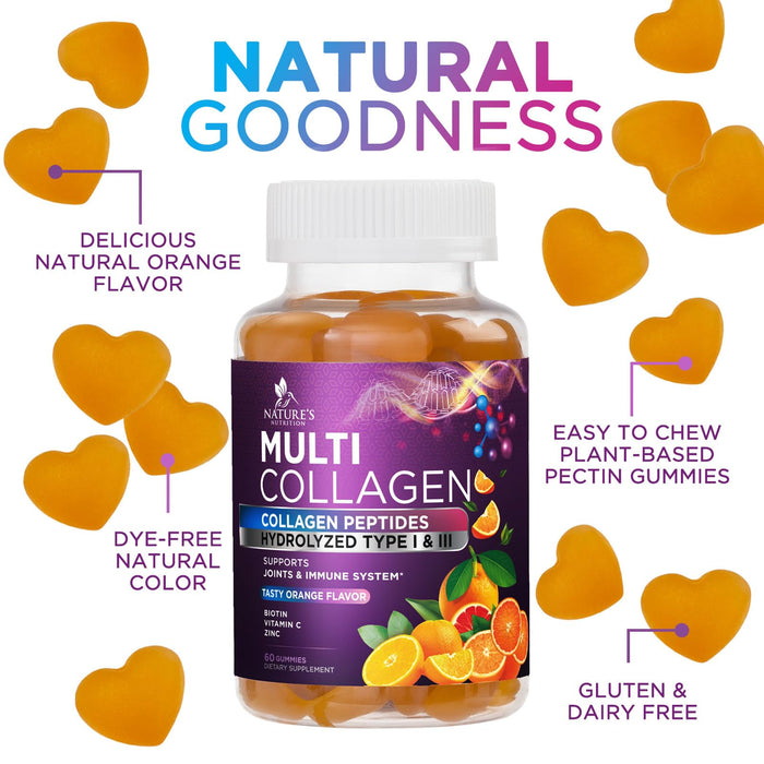 Collagen Gummies for Women with Vitamin C – 60 Gummies