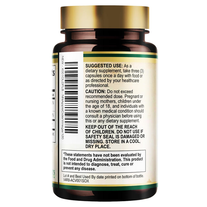 Apple Cider Vinegar Capsules 1877mg - Extra Strength Detox & Cleanse with Vitamin D & Zinc - Premium ACV Pills with Joint Natural Digestion & Immune Support - Vegetarian Supplement - 120 Capsules