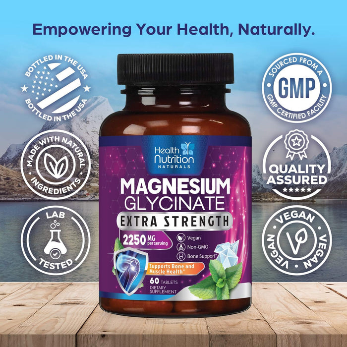 Magnesium Glycinate 250mg – 60 Tablets
