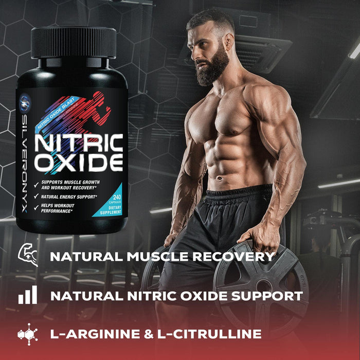 Nitric Oxide Booster with L-Arginine + Citrulline + Beta Alanine - 240 Capsules