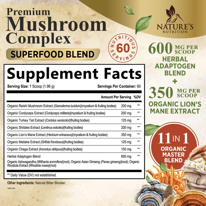 Mushroom Powder – 60 Servings