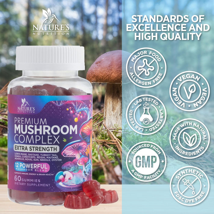 Mushroom Gummies – 60 Gummies
