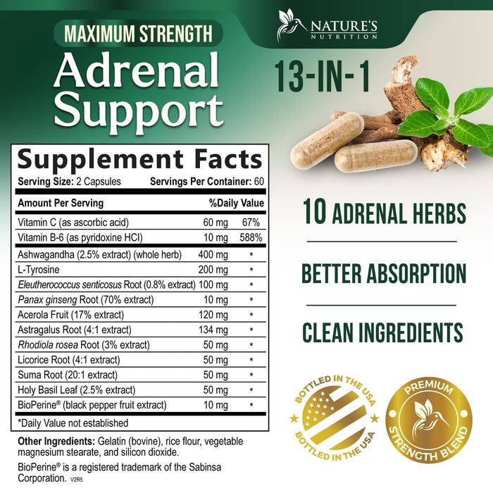 Adrenal Support Cortex Complex – 120 Capsules