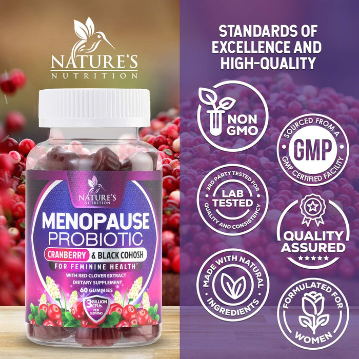 Menopause for Women – 3 Billion CFU – 60 Gummies