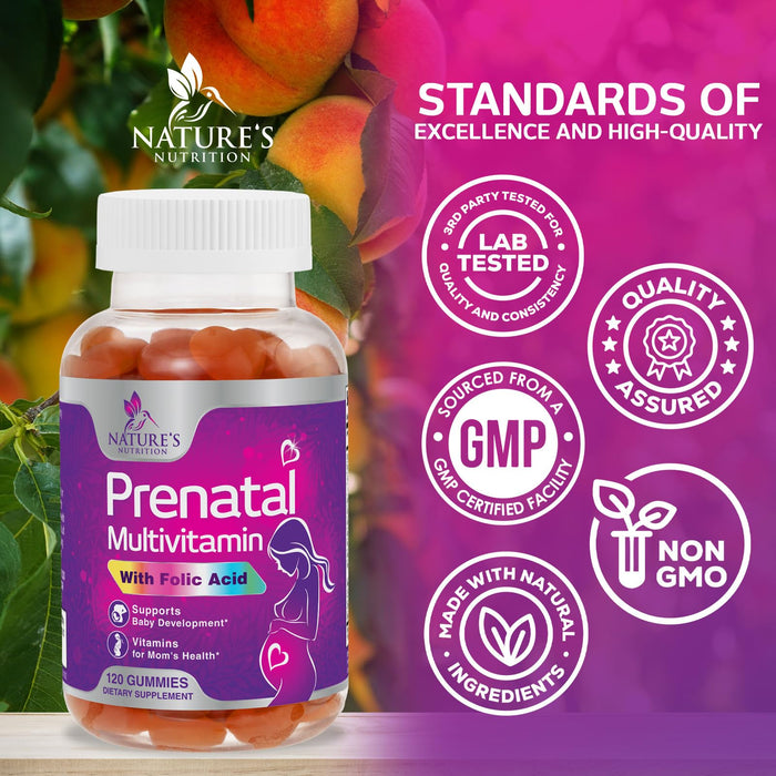 Prenatal Vitamins for Women Gummies – 1335mcg – 120 Gummies